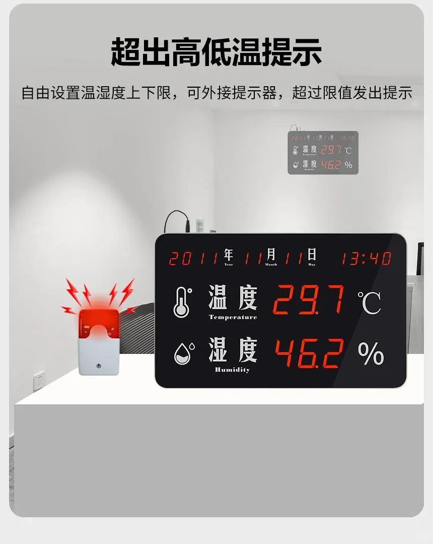 LED温湿度时钟帮助实验室监控温湿度情况