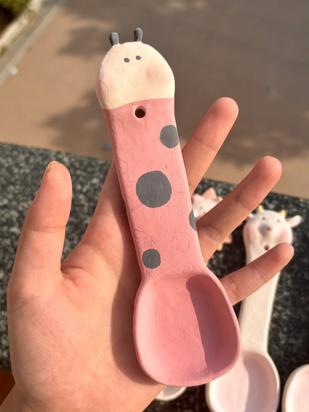 做陶艺以来的第一批勺（未烧）