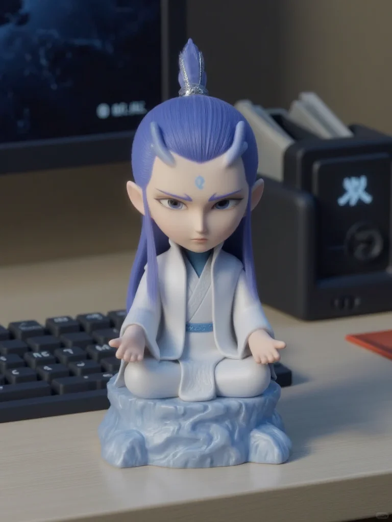 哪吒，敖丙，玩具摆件适合于办公室，车摆件