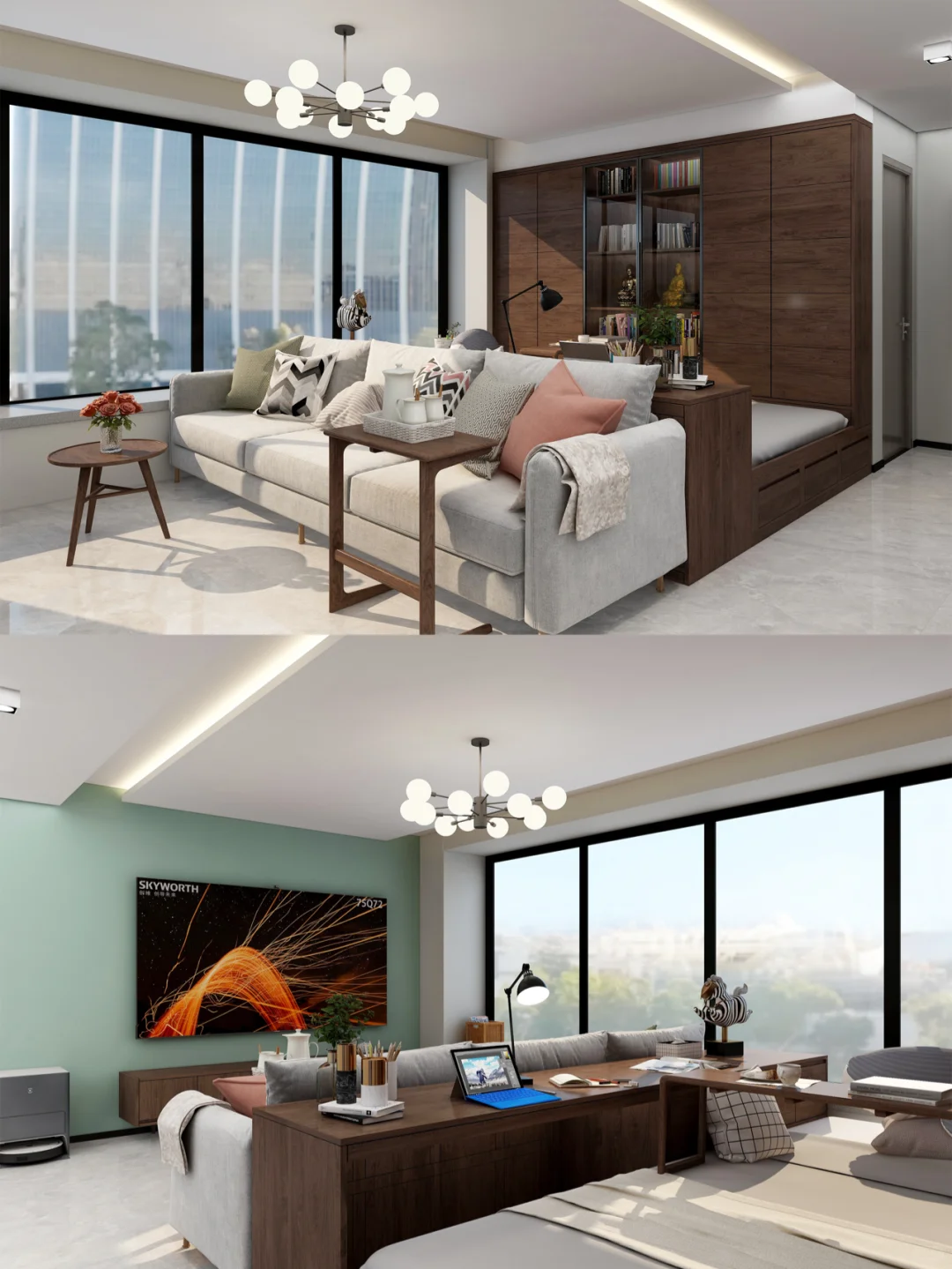 如何在客厅「偷」出一间房?