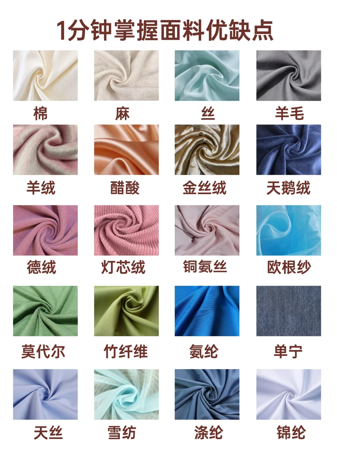 零基础学服装必看的面料知识