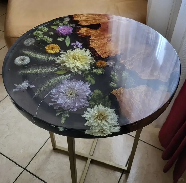 树脂花茶几,让客厅直接变ins杂志封面!