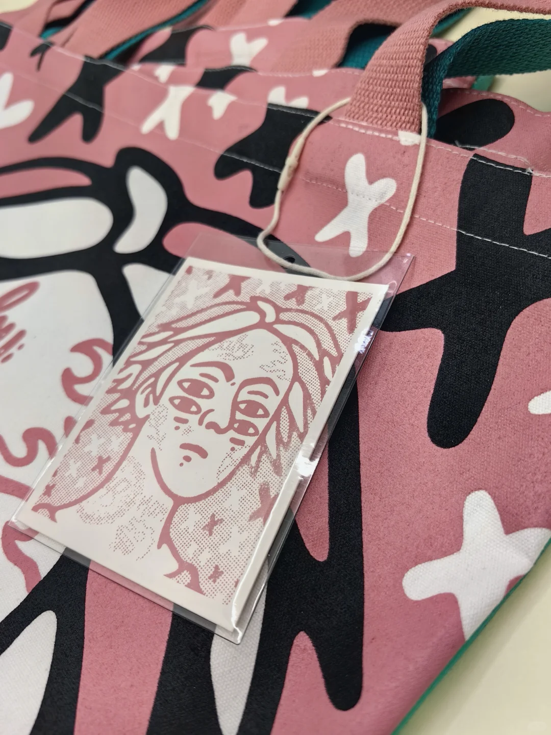 满幅双面双色手工丝网帆布袋印制完成