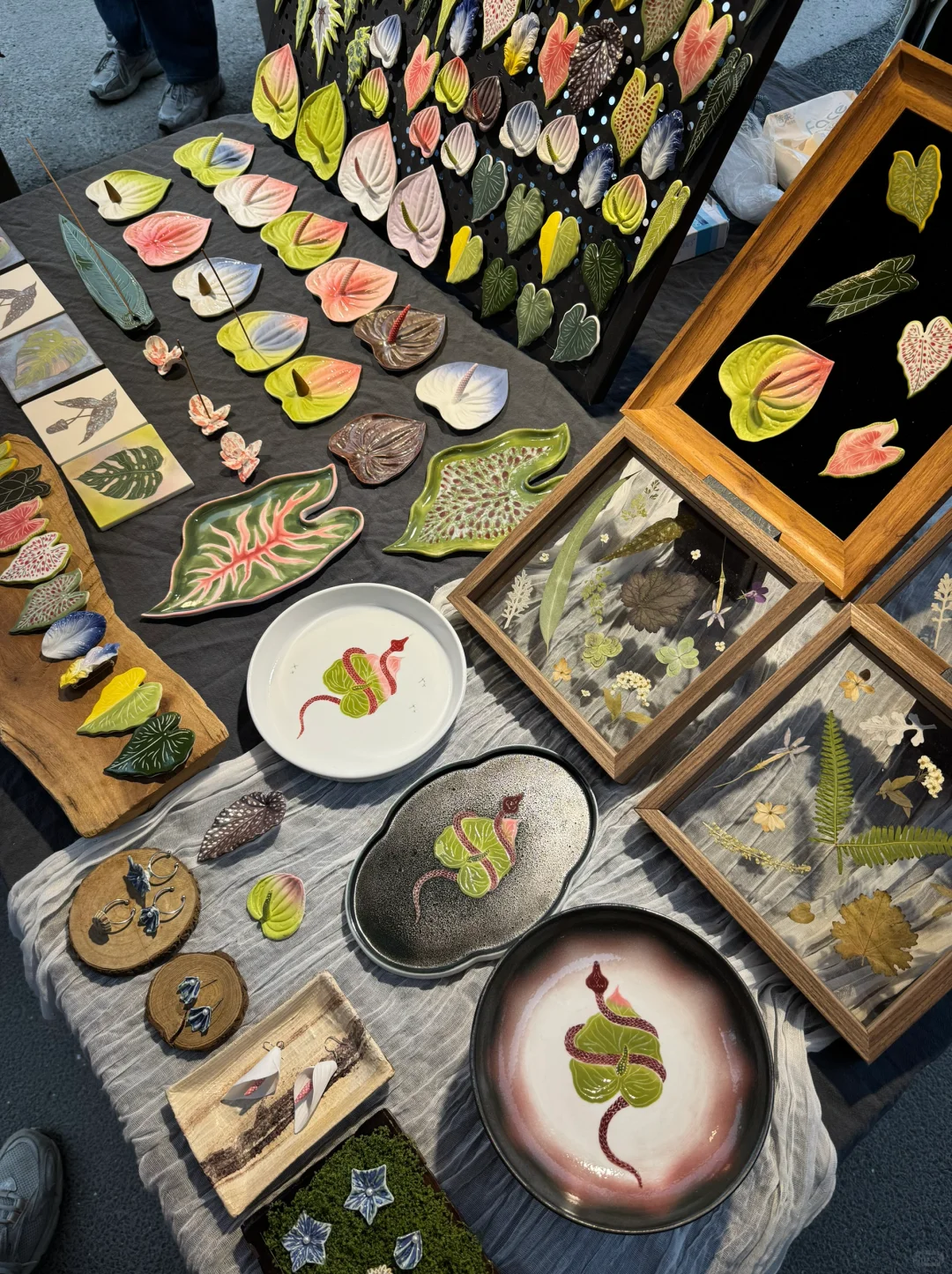 你见过用陶瓷做的叶子吗?