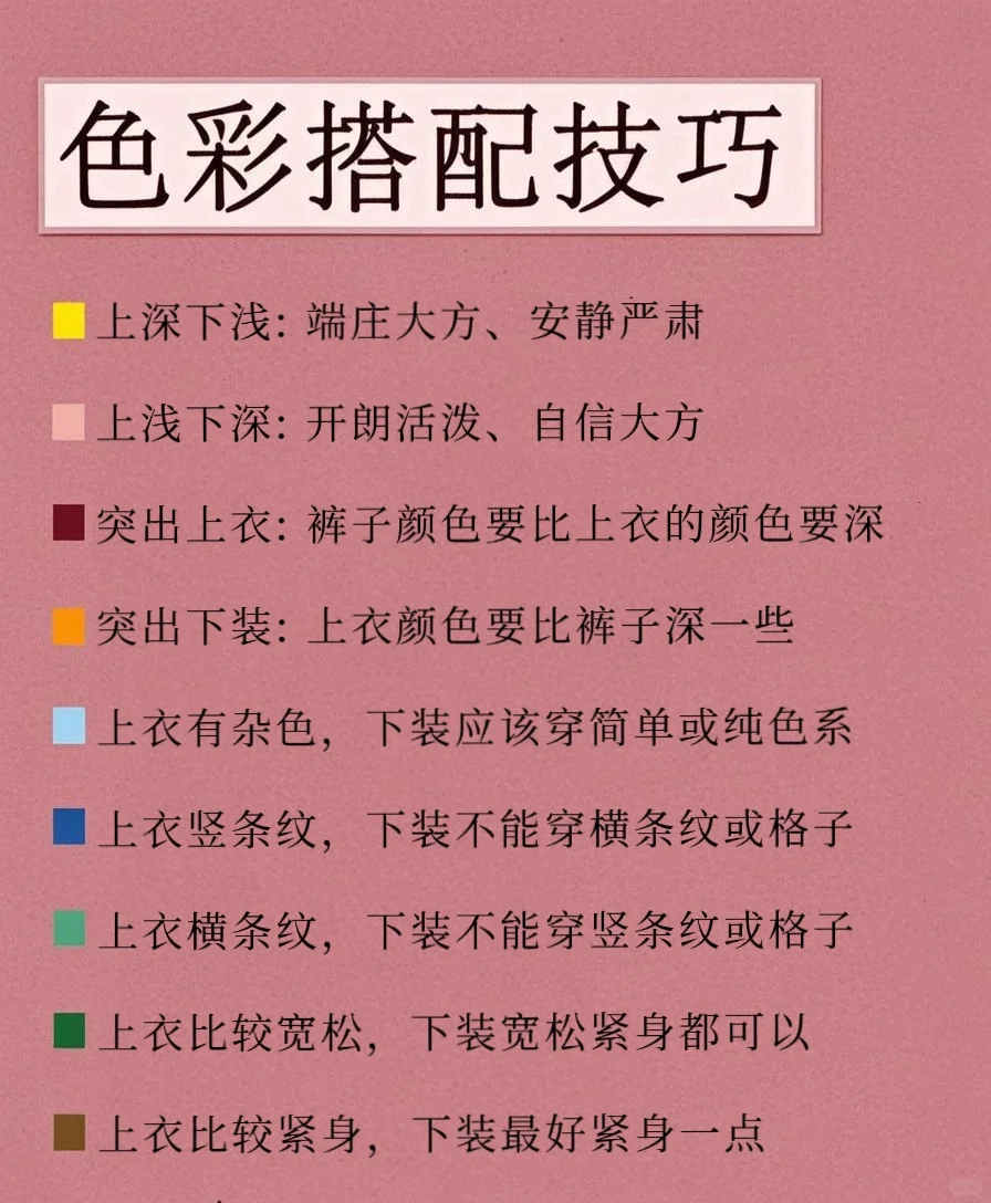 搭配技巧保姆级穿衣搭配技巧??