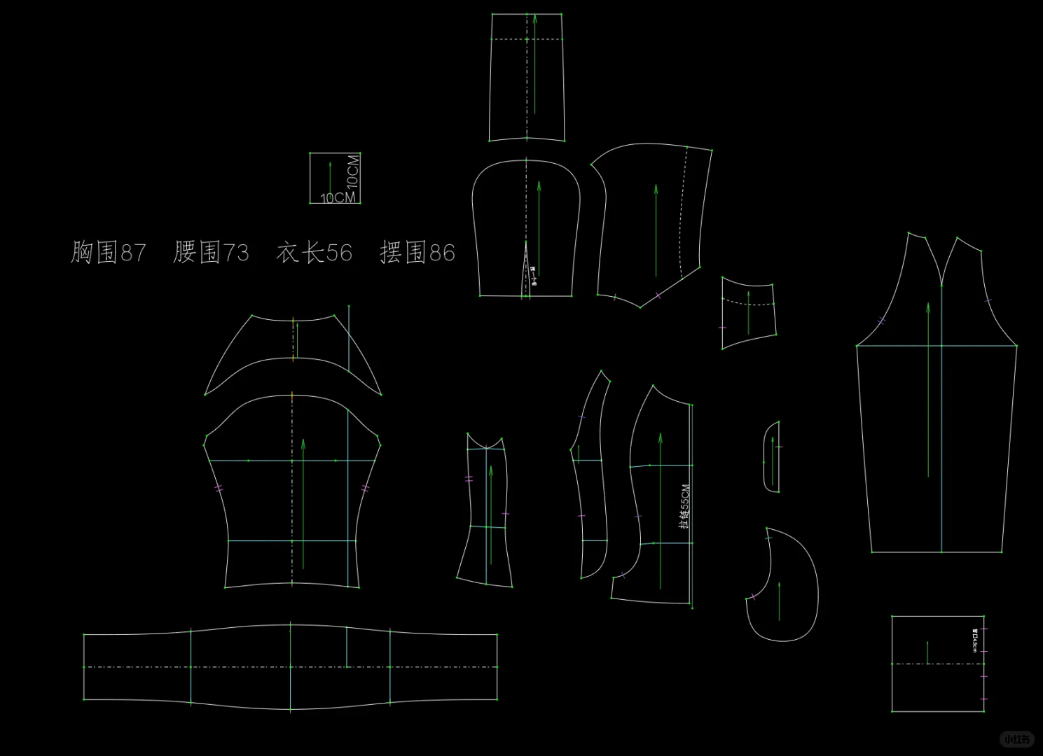 LuLu卫衣裁剪图分享,有姐妹想自己缝纫吗