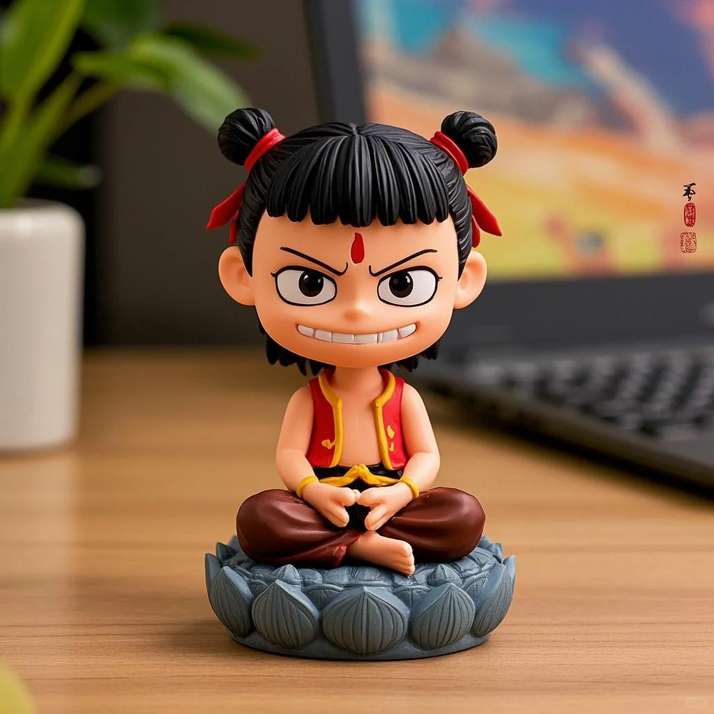 哪吒，敖丙，玩具摆件适合于办公室，车摆件