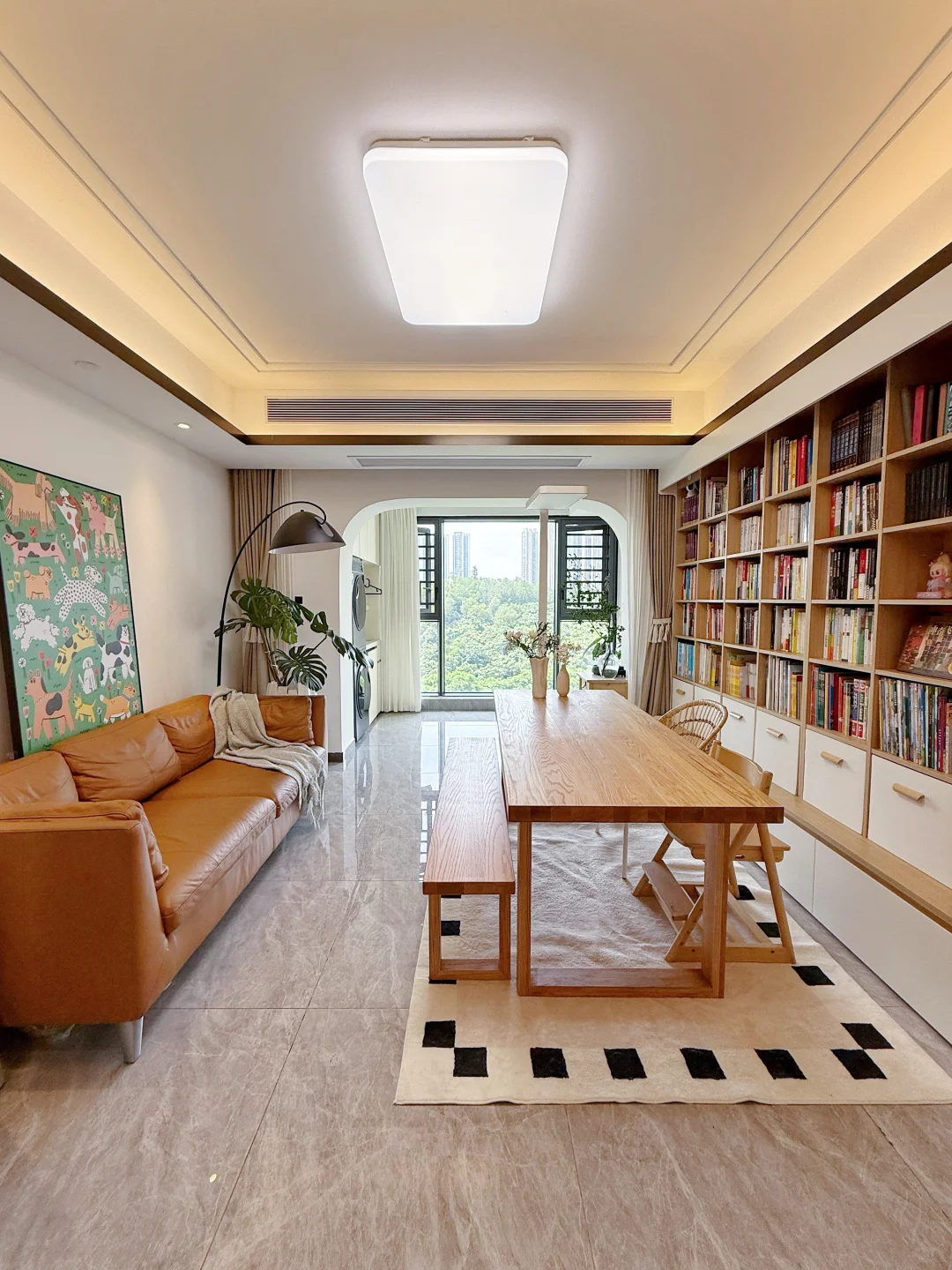 太喜欢这种去客厅化设计了，不豪华但舒适～✨