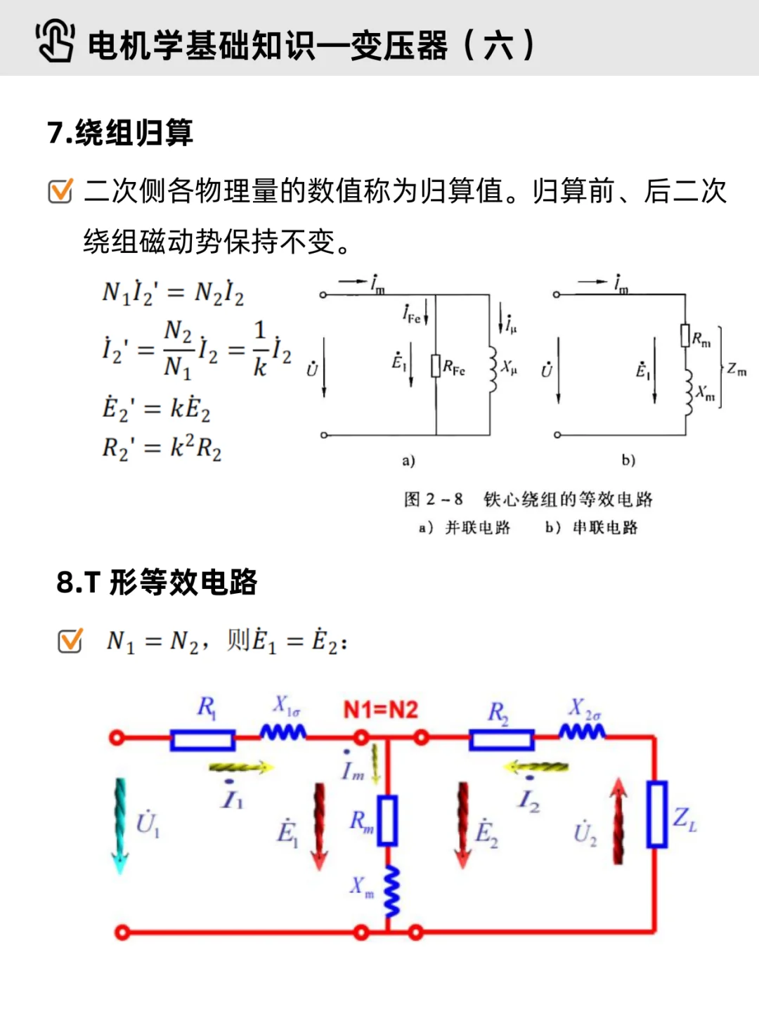 电机学基础Part 2｜✔变压器（重点整理）