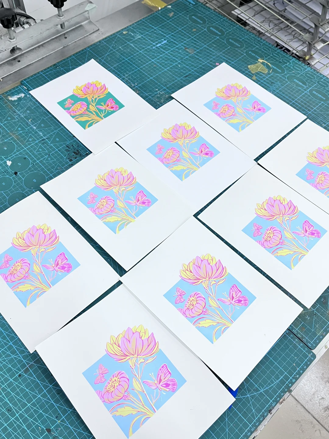 第一次做丝网版画