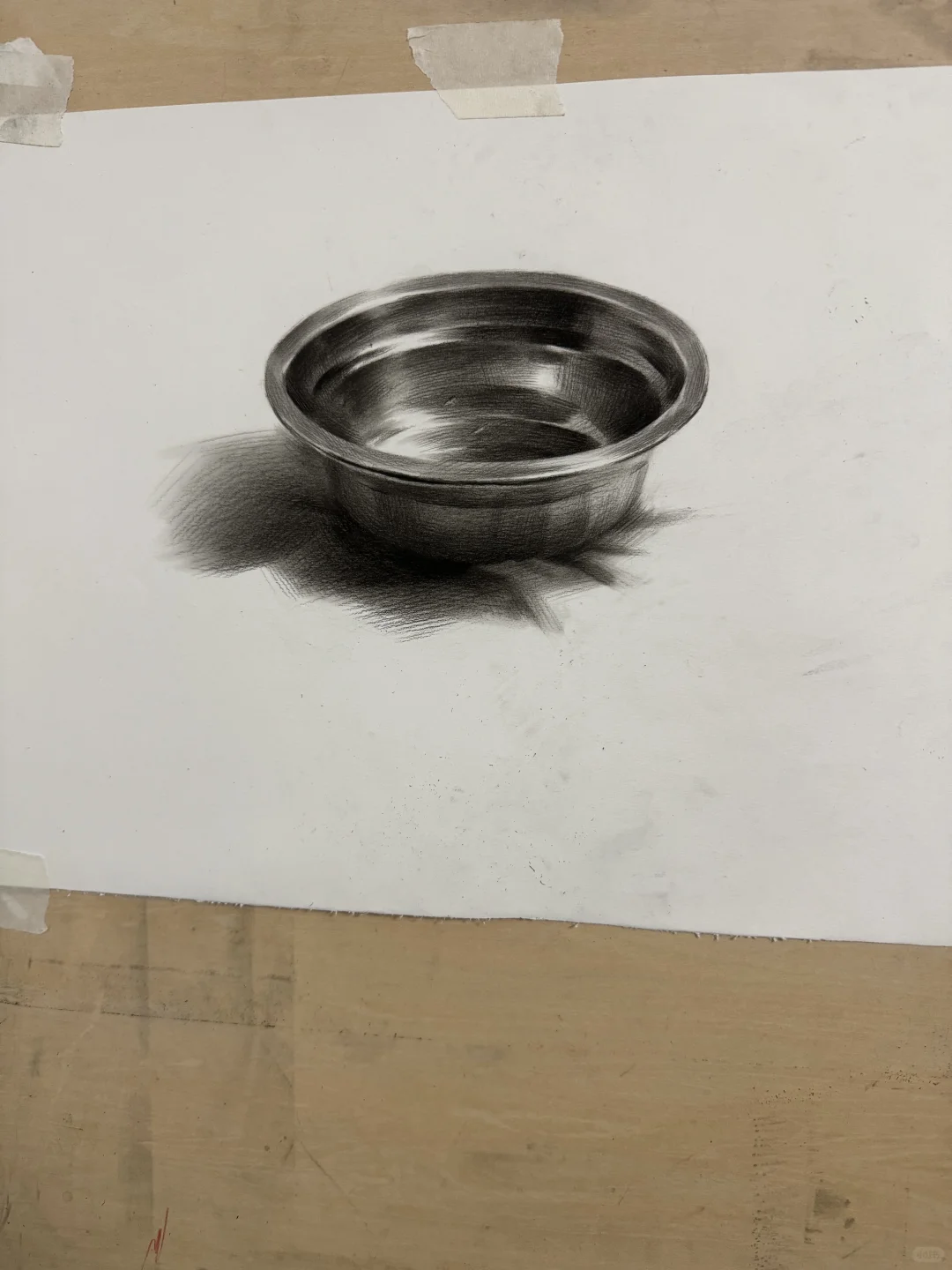 素描不锈钢盆高清步骤图?