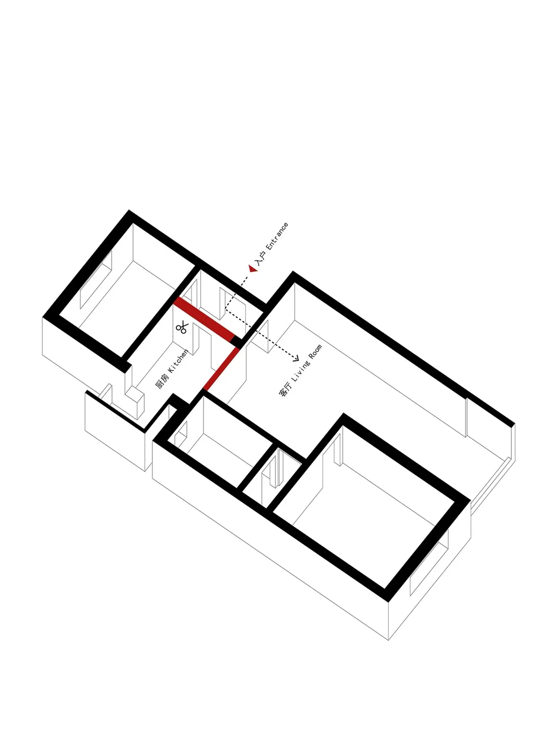 不敢相信!70㎡户型居然被改造出这么多功能!