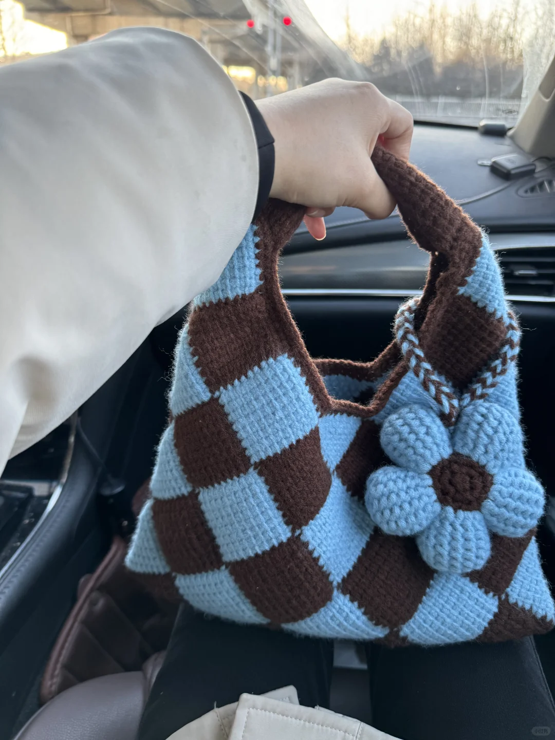 Marni海盐奶咖编织包巨美｜阿富汗花｜附图解