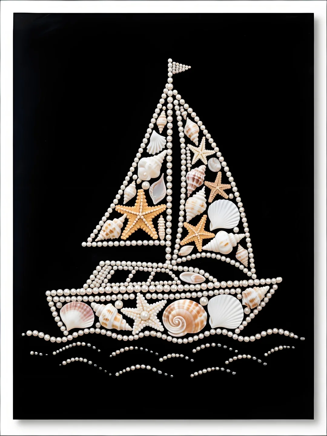 捡到的贝壳别扔，做个小帆船吧⛵