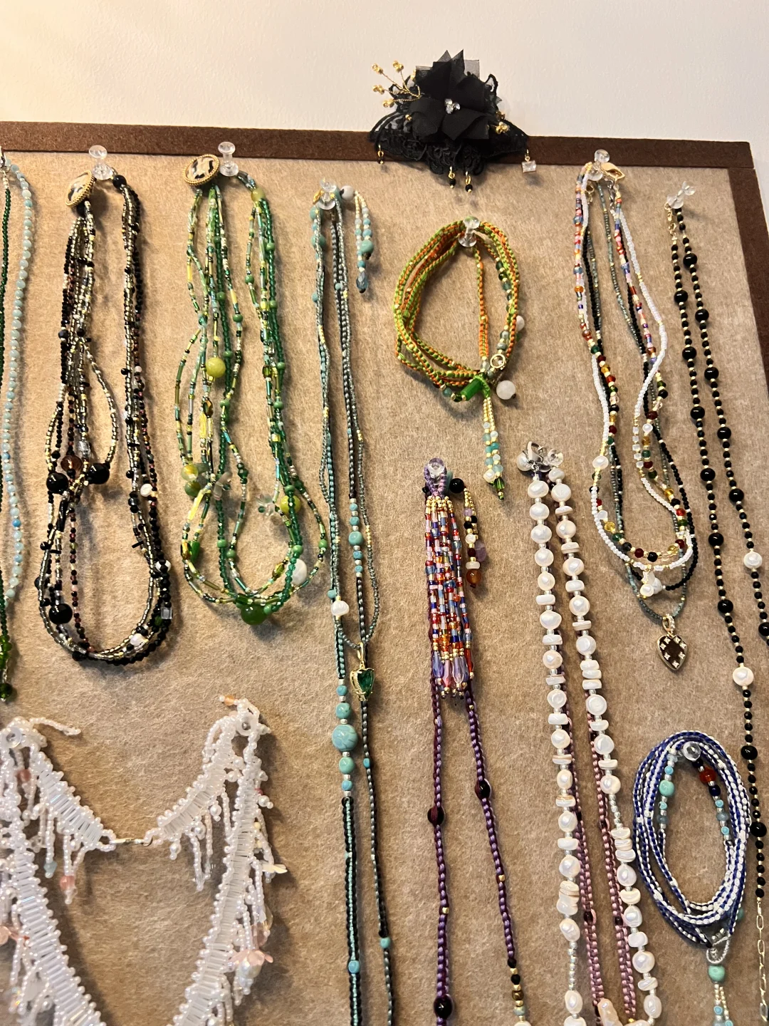 我的首饰墙弄好啦！展示我的作品吧