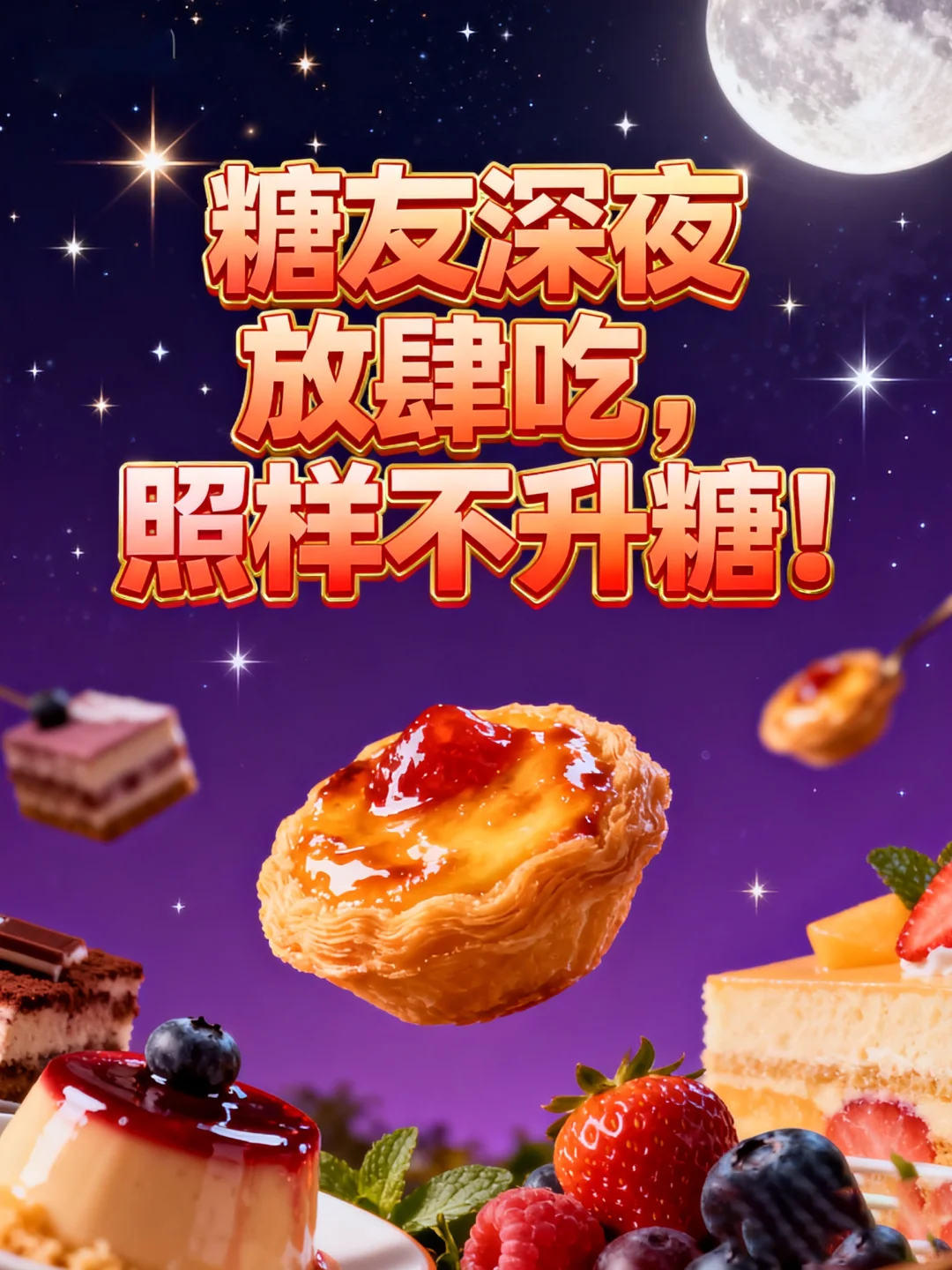 糖友深夜放肆吃，照样不升糖！