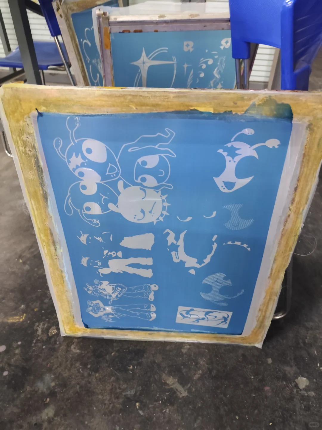 丝网印刷课战况惊人。