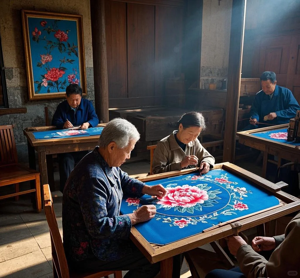 ✨?绝美！！在非遗工坊亲手绣出千年