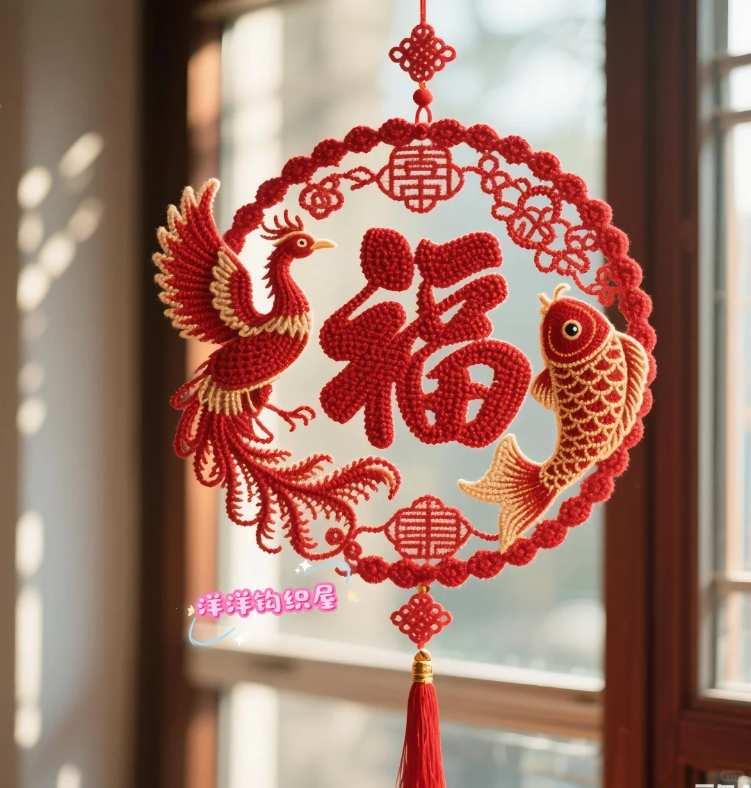 钩织福字、钩织福字、钩织福字