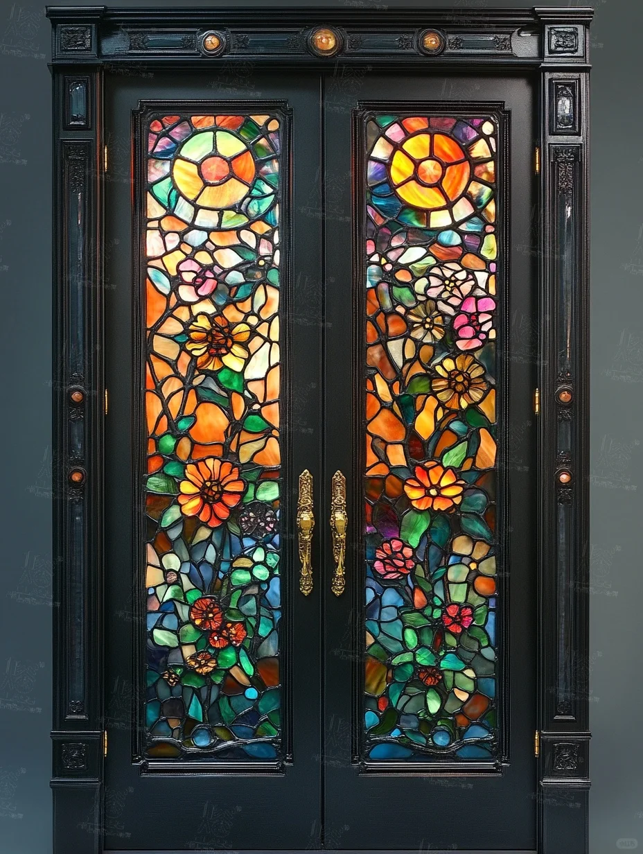 这玻璃纹理与色彩碰撞，宛如艺术魔法