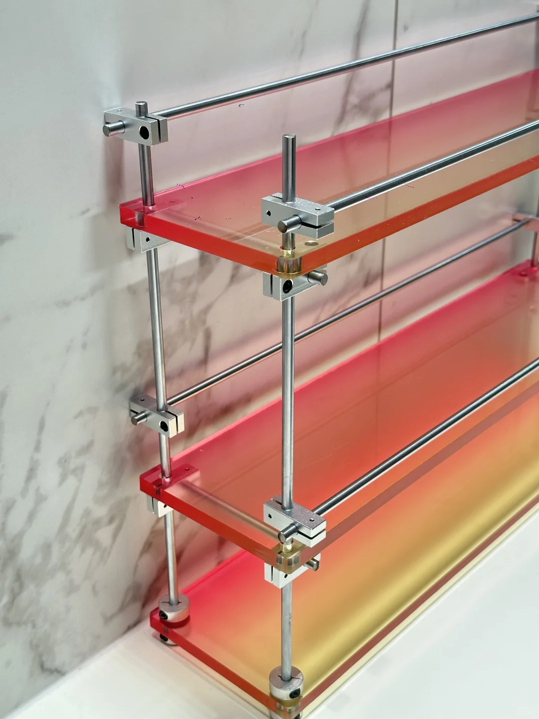 有手就会❗️百元DIY亚克力渐变置物架?