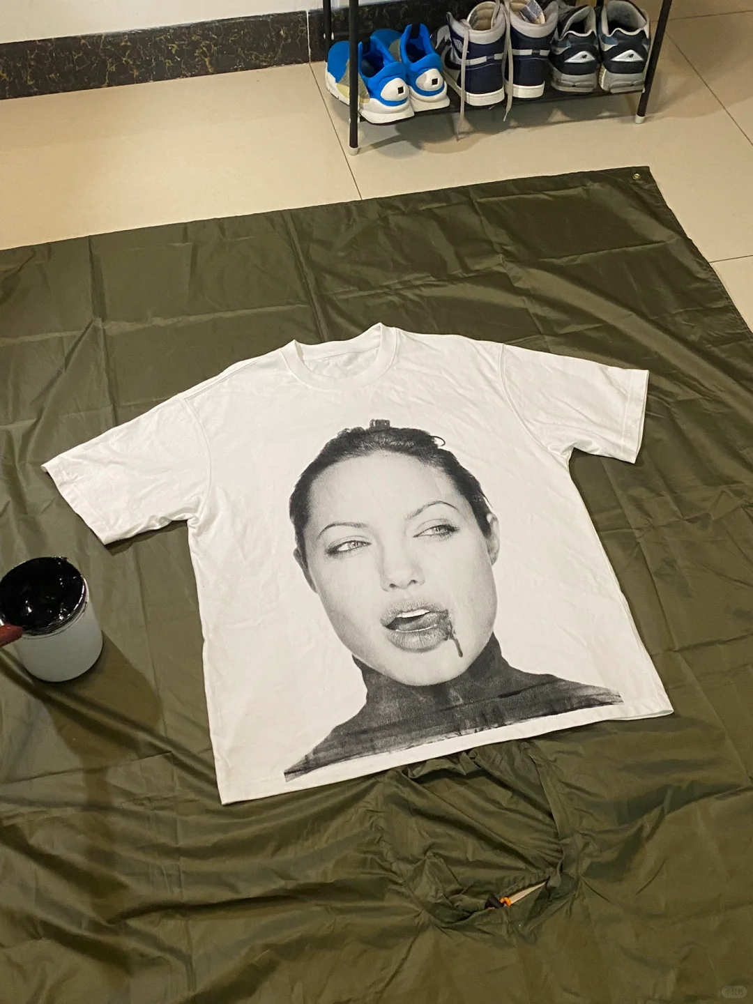 安吉丽娜朱莉 丝网印