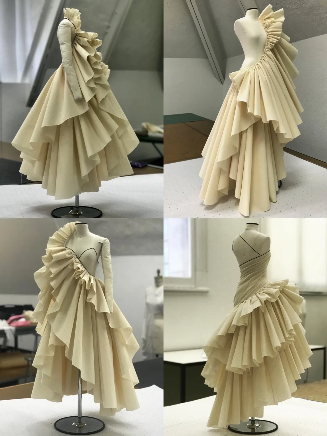 审美提升|服装设计?立体裁剪的建筑美廓形