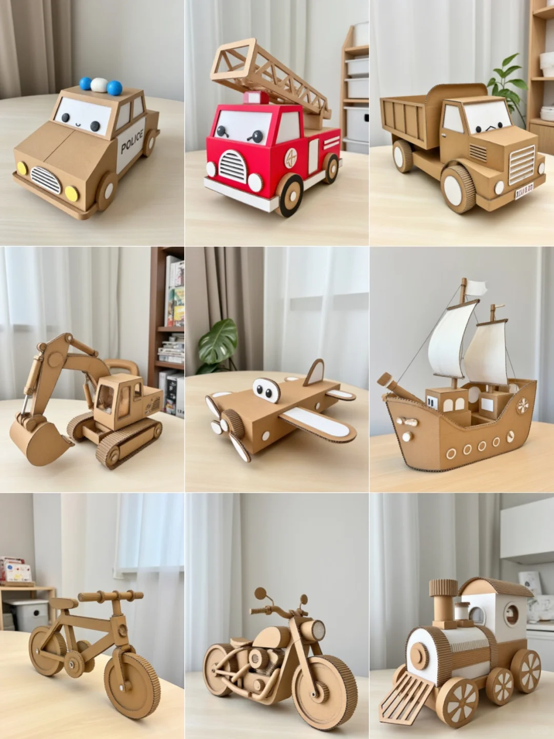 亲子手作|纸板玩具