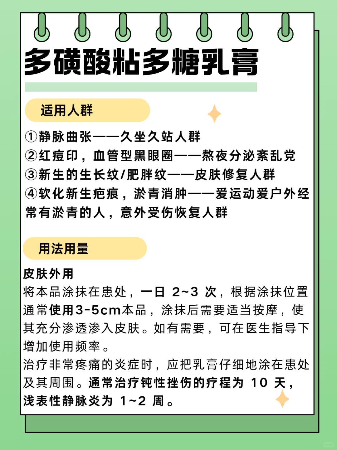 闲时学药?|多磺酸粘多糖乳膏(原研药)