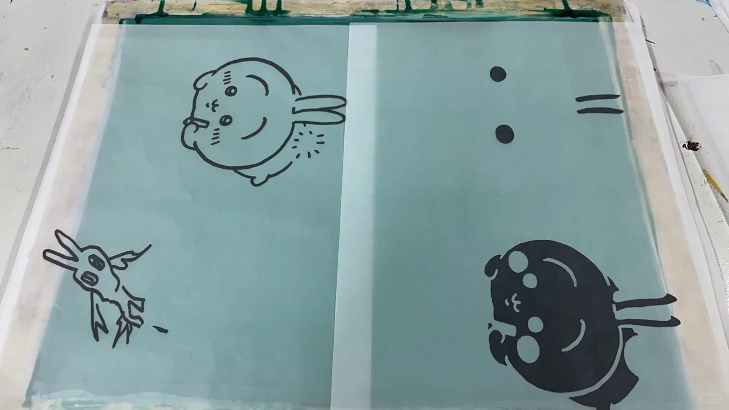 乌萨奇套色丝网印刷分享