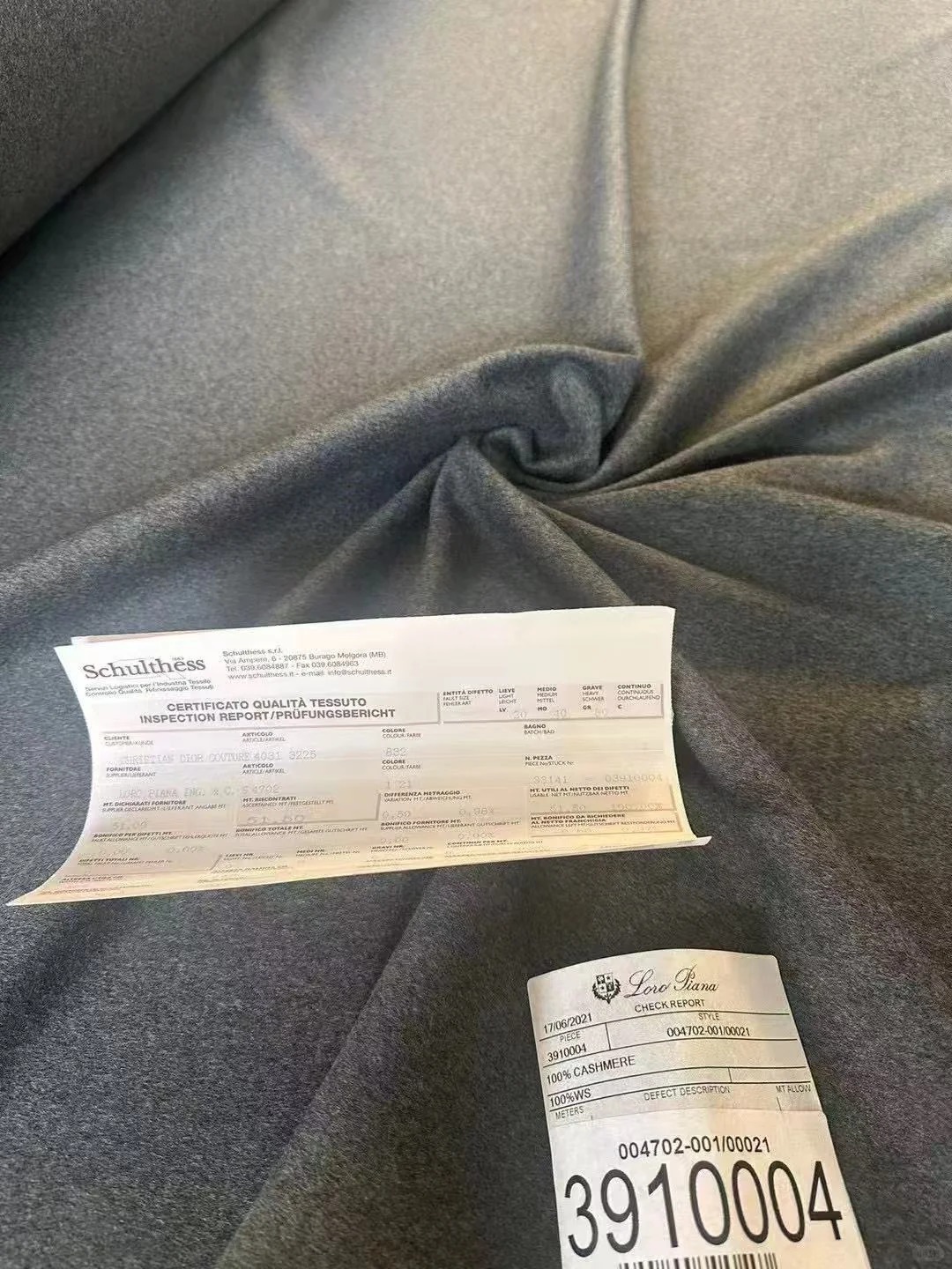 Dior 630g 深花灰色 100%纯羊绒