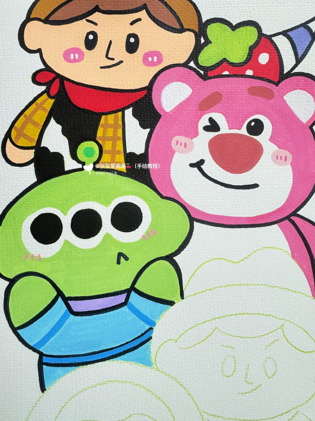 挑战1️⃣0️⃣0️⃣张画（54/100）玩具总动员??