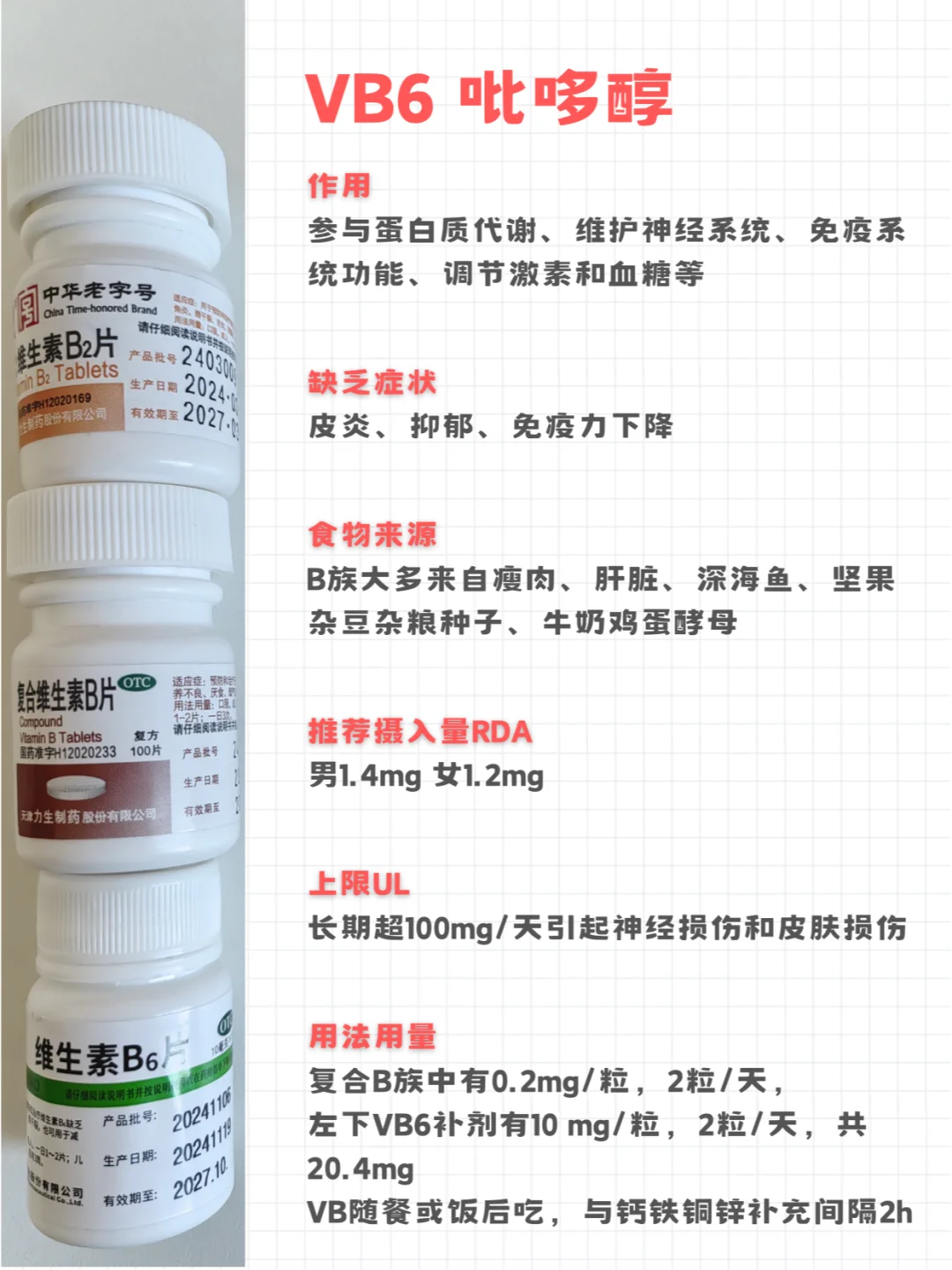 高剂量补充维生素记录