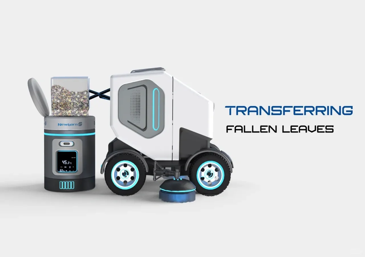 基于落叶再生利用的落叶清扫降解机设计