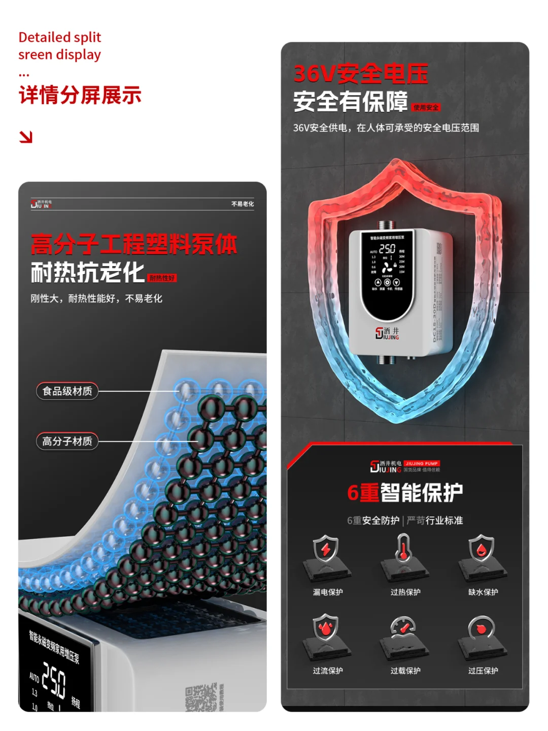 电商详情页设计｜永磁增压泵