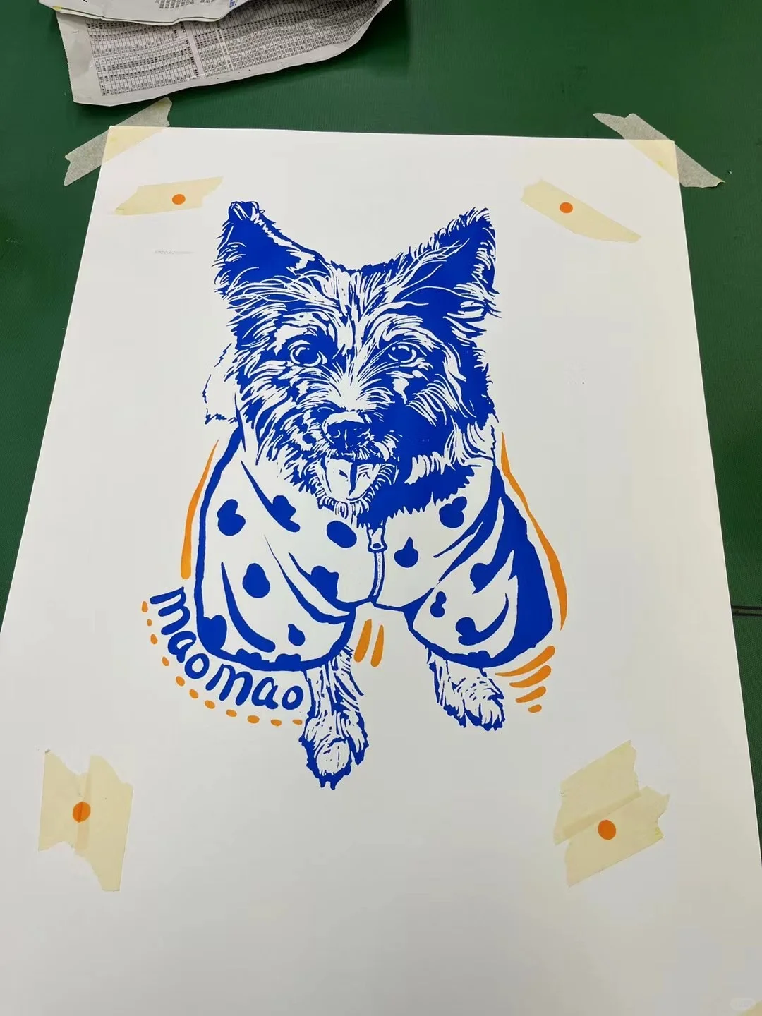 丝网印一些小狗?