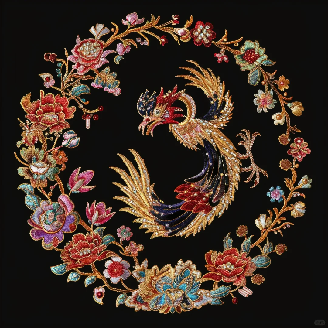 传统刺绣图案设计～
