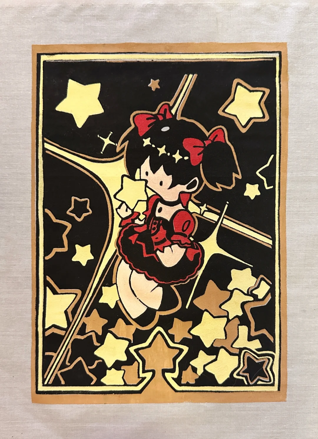 是谁丝网印结课了