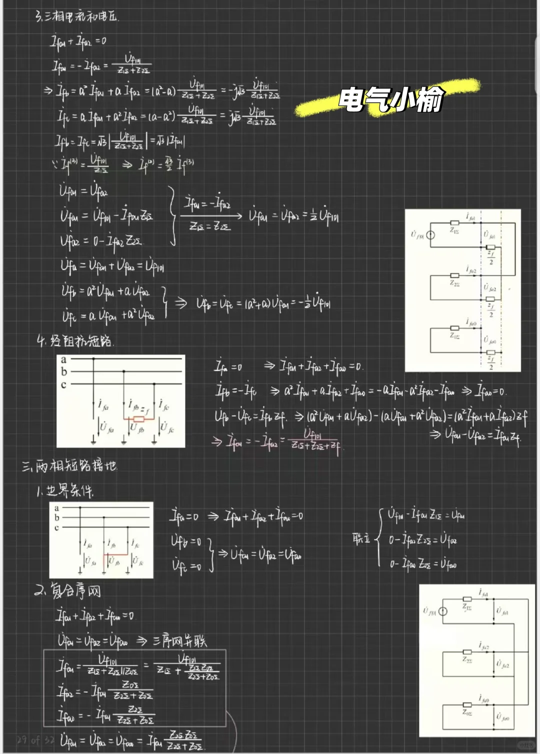 电力系统暂态分析第五章
