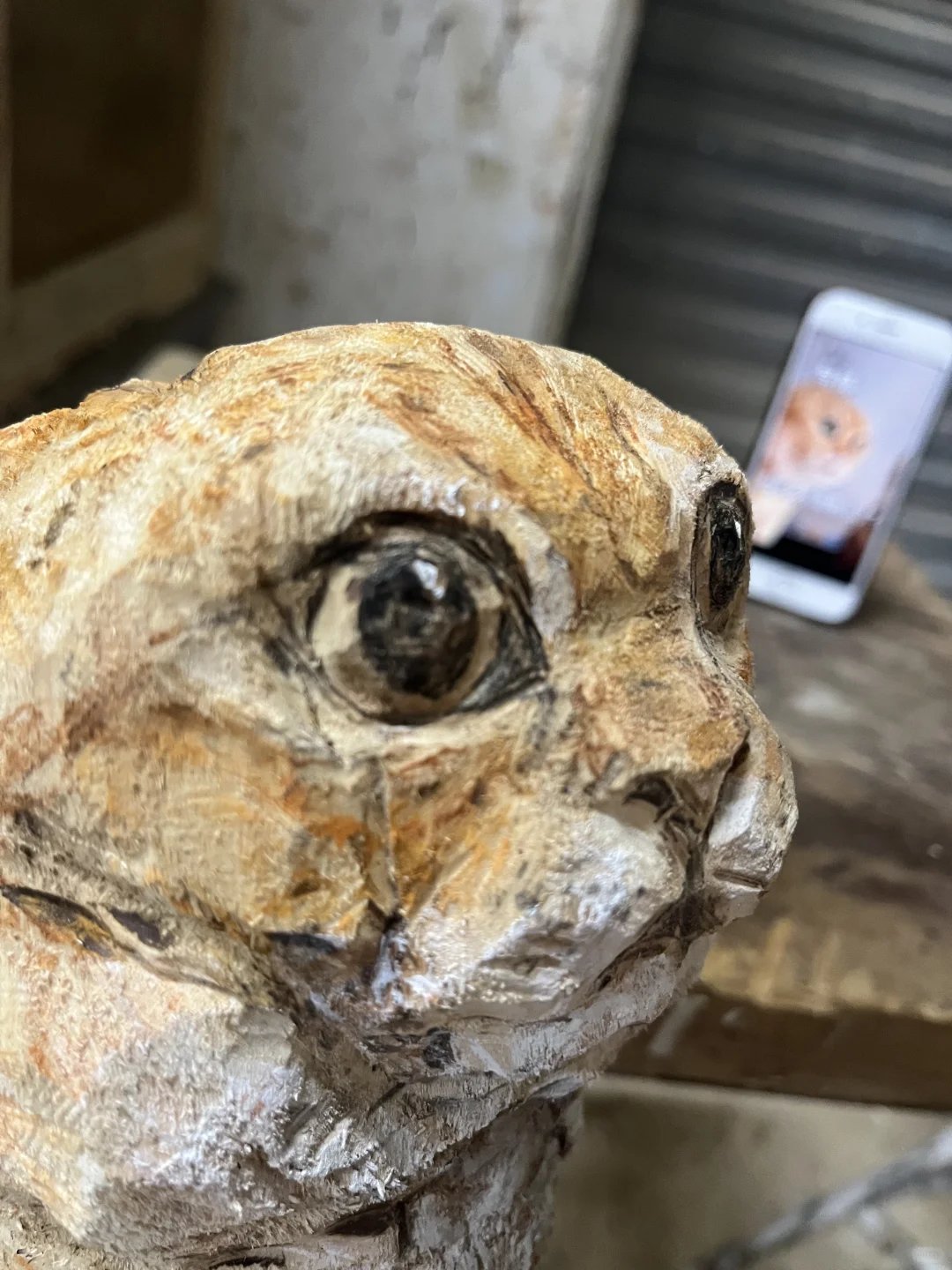 挑战木雕一百只猫咪：第四只