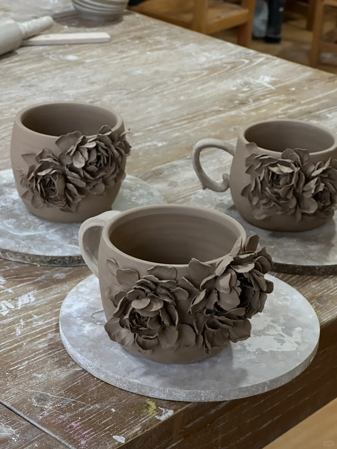 瞧瞧我最近做的陶艺裱花作品