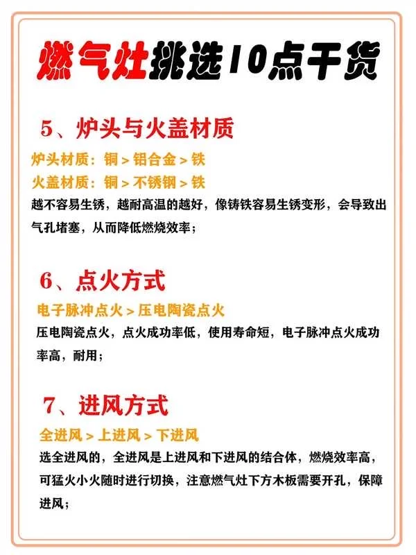 每天一个装修小知识之燃气灶