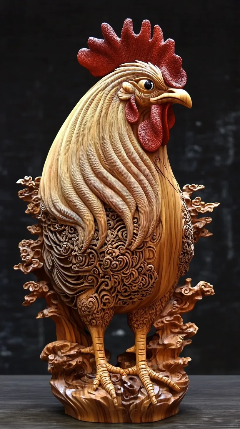 十二生肖木雕摆件