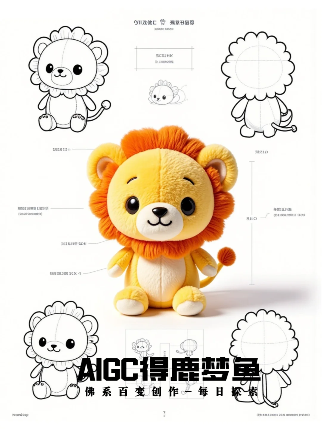 毛绒玩具设计手稿-comfui一键出