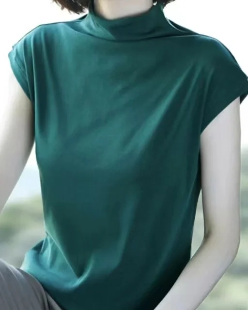 立领连袖小衫裁剪图