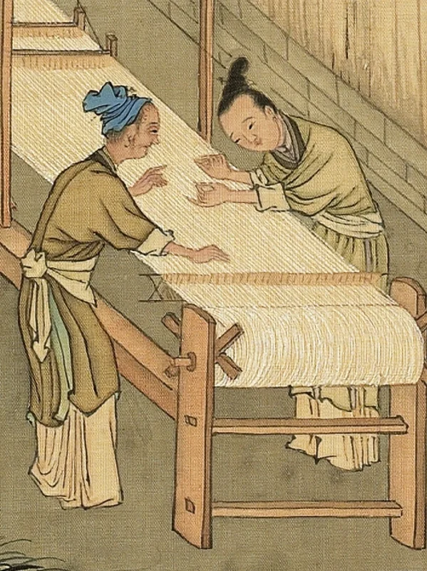 古人纺织日常｜上机