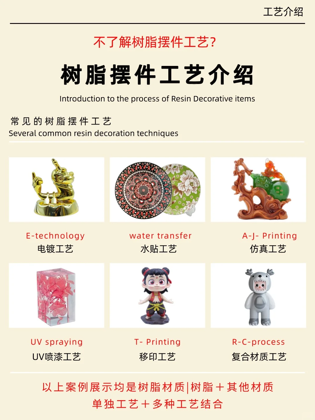 树脂摆件六种工艺介绍!