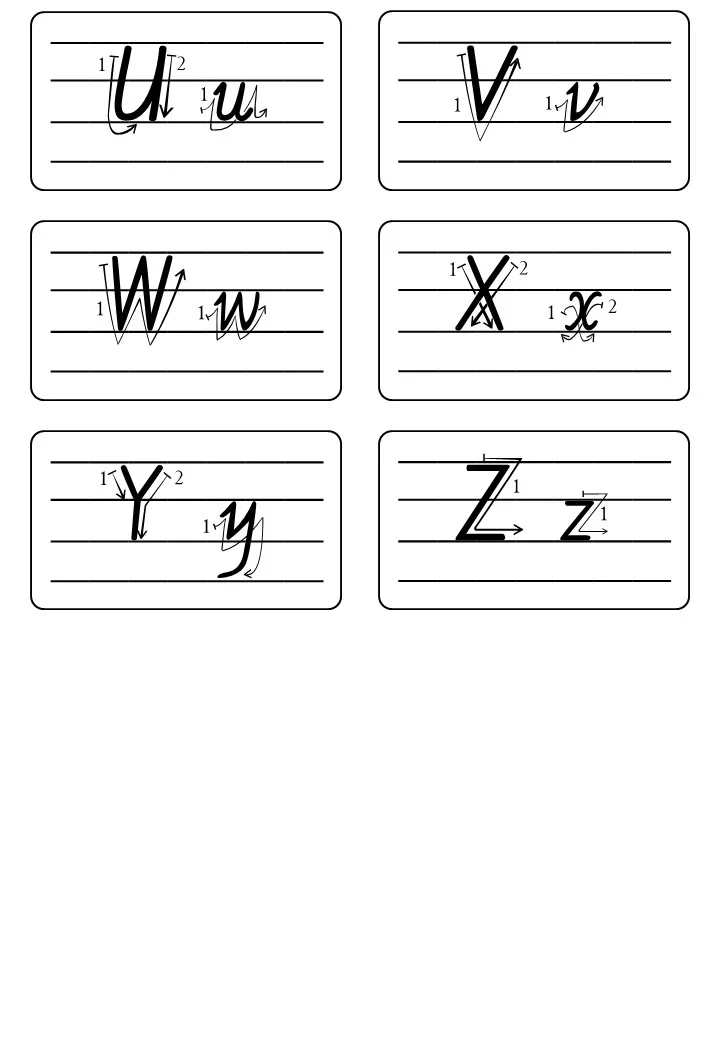26个字母书写✍?笔顺|英语教具|素材分享