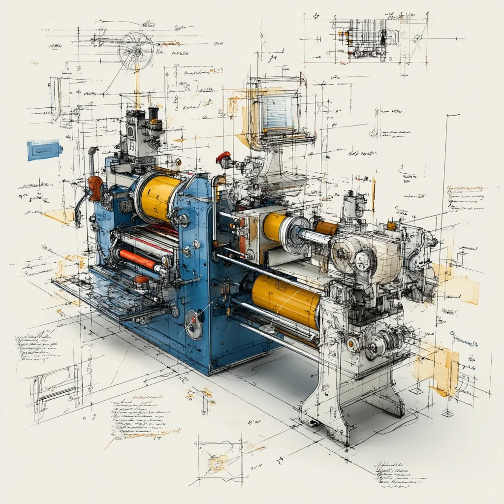 印刷机·创意设计稿［咒语］