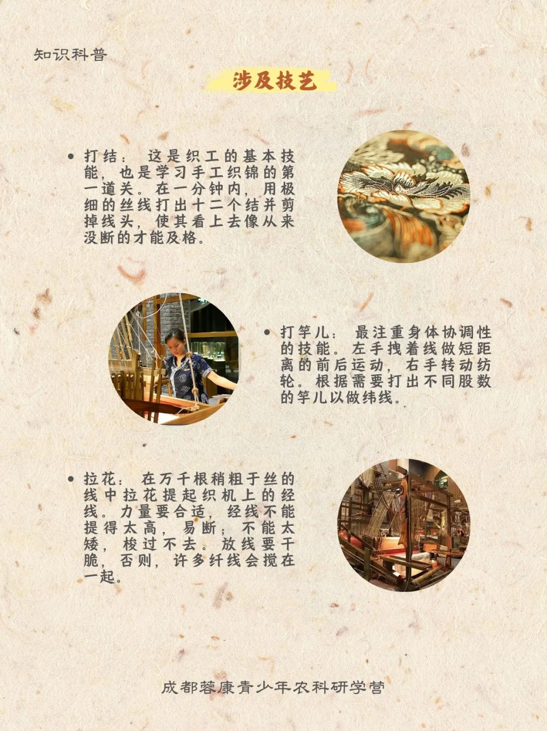 知识科普‖蜀锦织造工艺